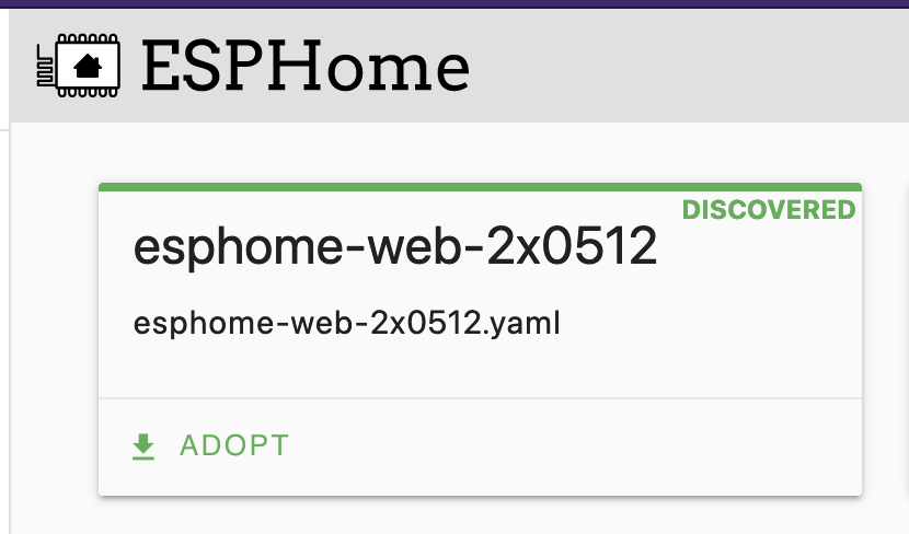 home assistant esphome add-on screenshot