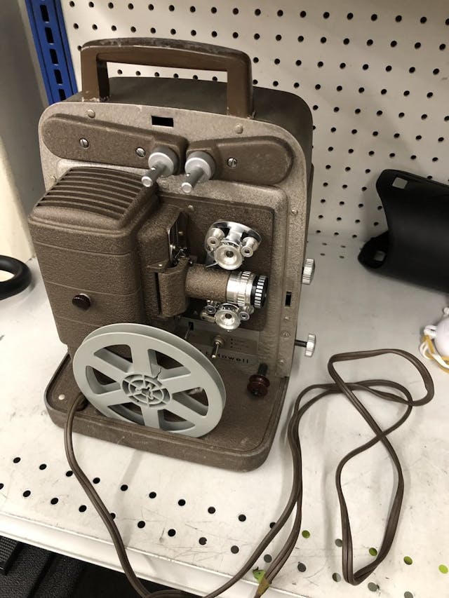 an 8mm film projector